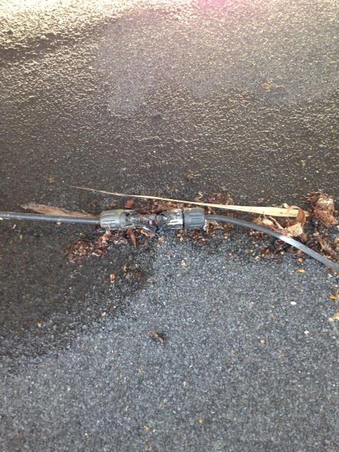 gesmolten DC connector